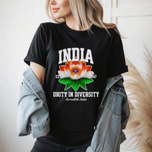 India Lotus Unity T-Shirt – Spiritual & Cultural Tee